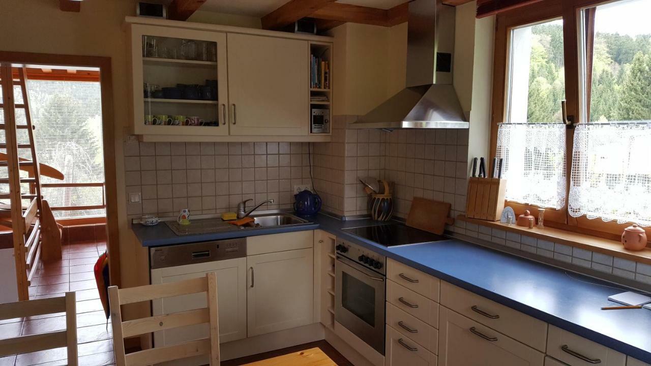 Ferienhaus Am Loeffelberghuettchen Gießübel Exteriör bild